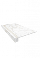 Фото Ступень комплект Supreme Gold SM02 неполированная (прямоугольный бортик + подступенок) 33x120