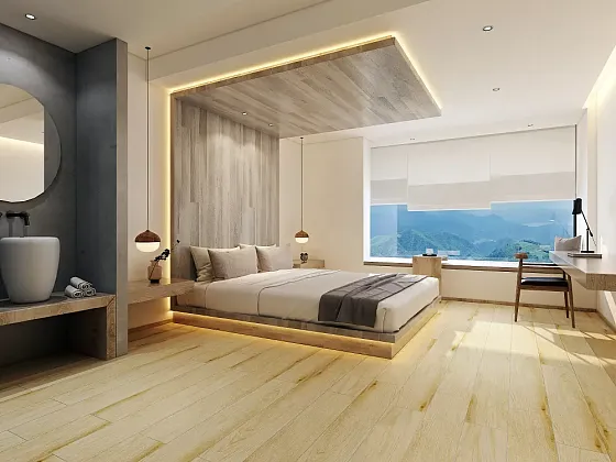 Фото Керамогранит Betula Бежевый Матовый Структурный 20x120 (BHD-2008) Китай