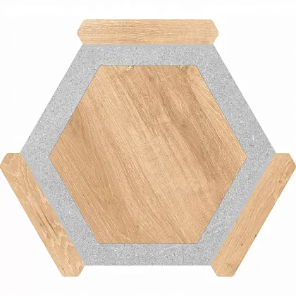 Фото Керамогранит Monopole Oregon Haya Gris 22x25 Испания
