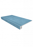 Фото Ступень комплект Spectrum Sky Blue SR03 неполированная (прямоугольный бортик + подступенок) 33x120