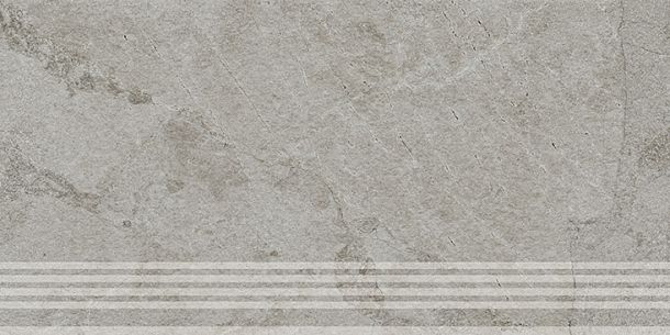 Фото Ступень Kerama Marazzi Сплит серый матовый обрезной 30x60x0,8 (KM6060G1241R8GRF) Россия