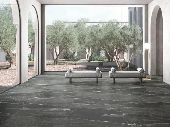 Фото Керамогранит Tau Ceramica Etnastone Black 60x120 Испания