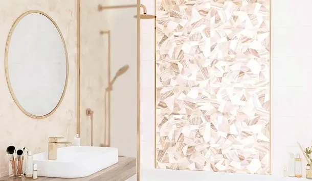 Фото Плитка BWM51MET808 бордюр Metallic Glossy Gold 12*500*9 Россия