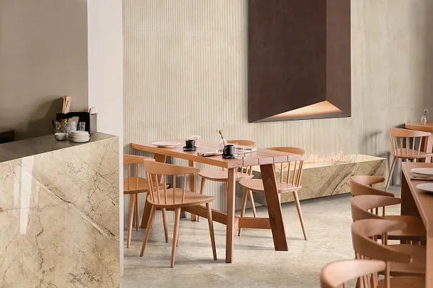 Фото Декор Ragno Marazzi RCUV Travertino Wall Decoro Malva Touch Cross Bianco Rett 40x120 Италия