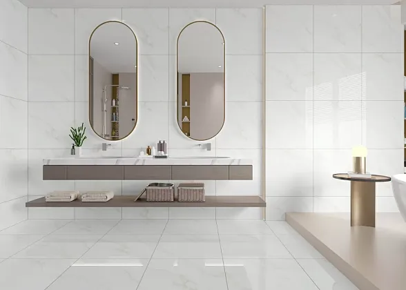 Фото Керамогранит Eternal ETMAR1210GL6060 Carrara Pearl Glossy 60x60 Индия