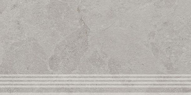 Фото Ступень Kerama Marazzi Сплит серый светлый матовый обрезной 30x60x0,8 (KM6060G1231R8GRF) Россия