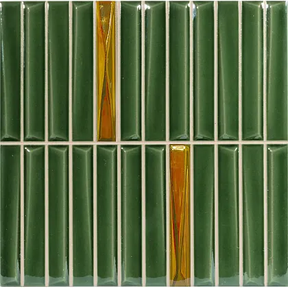 Фото Декор Monopole Decor Melody Royal Green Gold 20x20 Испания