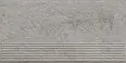 Ступень Paradyz Carrizo Grey Stopnica Prosta Struktura Mat B1a 30x60