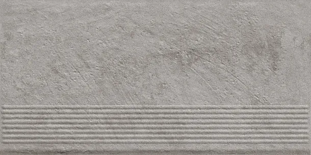 Фото Ступень Paradyz Carrizo Grey Stopnica Prosta Struktura Mat B1a 30x60 Польша