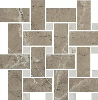 Фото Мозаика T038\SG6541 Серенада мозаичный бежевый тёмный лаппатированный 32x32 Россия