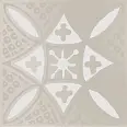 Декор Бахия 2 серый светлый глянцевый 9,8x9,8x0,7 (KMD3STA018GN)
