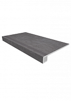 Фото Ступень комплект Spectrum Graphite SR06 неполированная (прямоугольный бортик + подступенок) 33x120