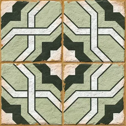 Фото Керамогранит Ennface ENPTR6010MT2020 Morocco Green Matt 200х200х8 Индия