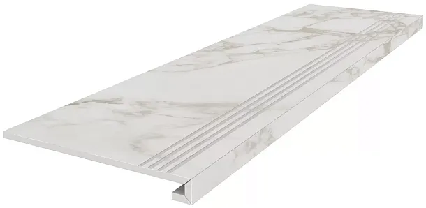 Фото Ступень Kerama Marazzi Монте Тиберио серый светлый лаппатированный обрезной 33x119,5x0,9 (SG540722R\GCF) Россия