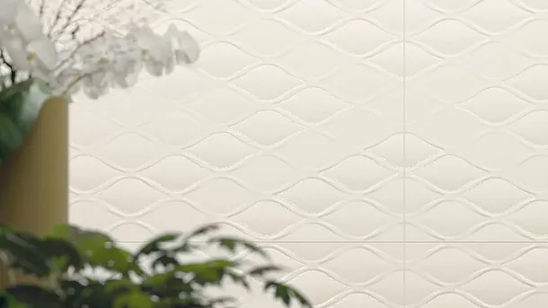 Фото Плитка E055 4D Diamond White Decor 40x80 Италия