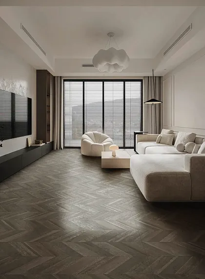 Фото Керамогранит Aparici Chevron Walnut Natural 49,75x99,55 Испания