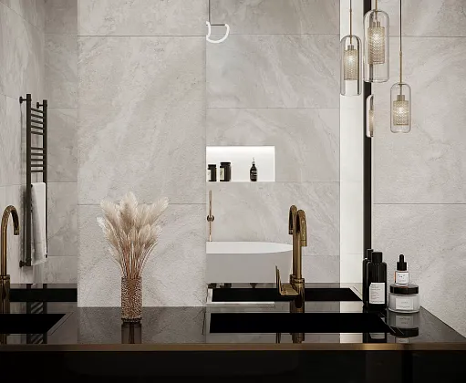 Фото Керамогранит Titan White Cтруктурный 60х60 Индия