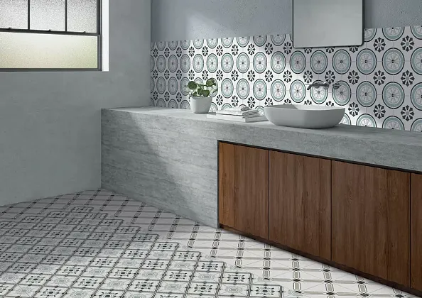 Фото Керамогранит Ennface ENPTR6023MT2020 Ponza Garden Matt 200х200х8 Индия