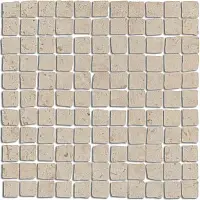 Фото Мозаика MBS005 Про Лаймстоун Спакко мозаичный бежевый матовый 20х20
