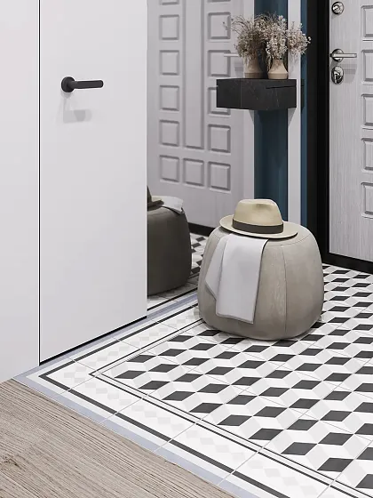 Фото Декор Smile Tile Chic Corner 19,8x19,8 Индия
