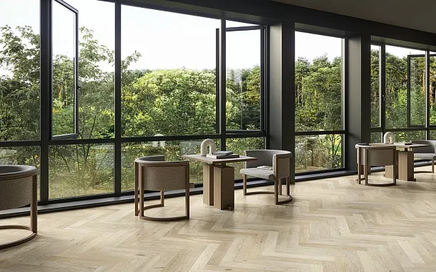 Фото Керамогранит Sant Agostino Yorkwood Brown 20x120 Италия