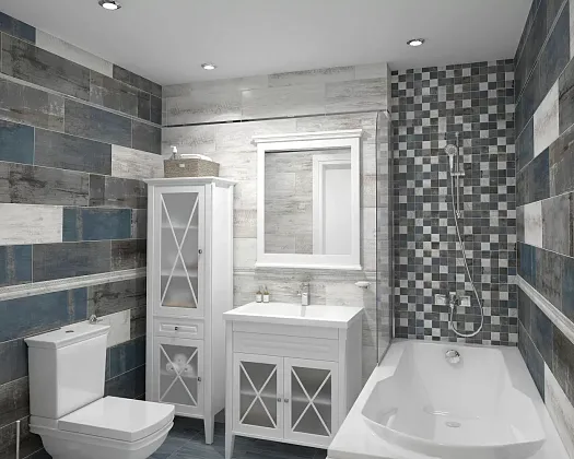 Фото Плитка 60119 Sweep белый 20х60 Россия