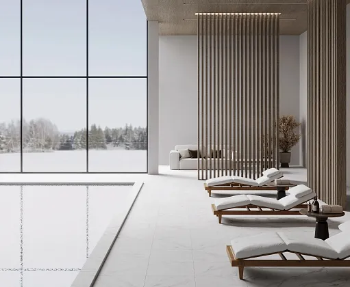 Фото Керамогранит Laparet Carrara Blanco Pro Белый Матовый R11Soft 60Х60 Индия