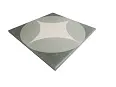 Керамогранит Smile Tile Брайтон черный 20x20