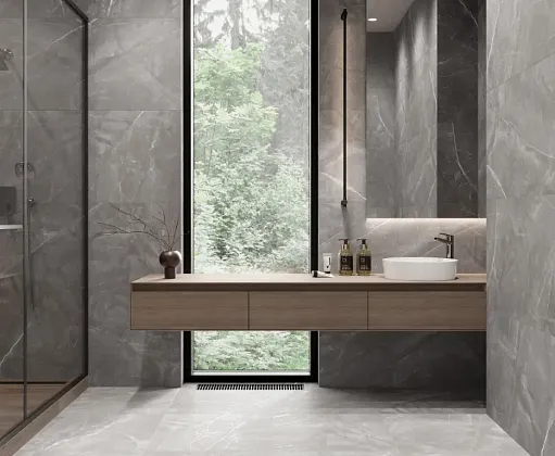 Фото Керамогранит Laparet Lp6012G0021R Timeless Grigio Серый Матовый Карвинг 59,5Х119,1 Россия