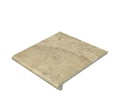 Фото Ступень Gres de Aragon 970442 Petra Peldаno Redondeadо Ocre Antislip 29.7x33 Испания