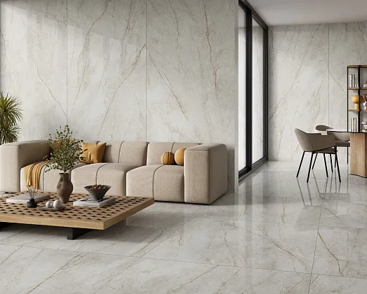 Фото Керамогранит Keratile Rain Forest White Pulido Rect 59x119 Испания