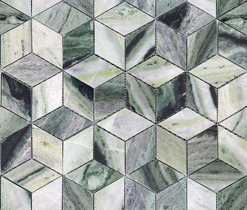 Фото Мозаика LeeDo Ceramica Pietrine Onice Verde oliva POL diamond 96x55x7 Китай