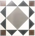 Керамогранит Smile Tile Брайтон черный 20x20