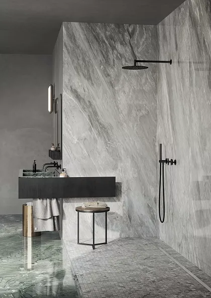 Фото Керамогранит R8RU (00R8RU03) Incanto Statuario Venato Glossy Ret. 6mm 60х120 Италия