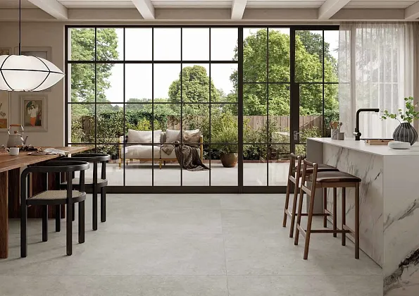 Фото Керамогранит Rondine Group J93332 Lutezia Ivory Rett 60x120 Италия