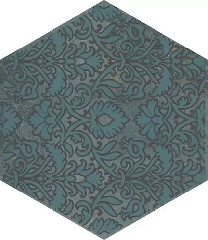 Фото Декор VT\A560\SG23036N Гроссето синий 20x23,1 Россия