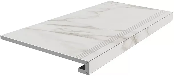 Фото Ступень Kerama Marazzi Монте Тиберио клееная серый светлый лаппатированный 33x80x0,9 (SG850192R\GCF) Россия