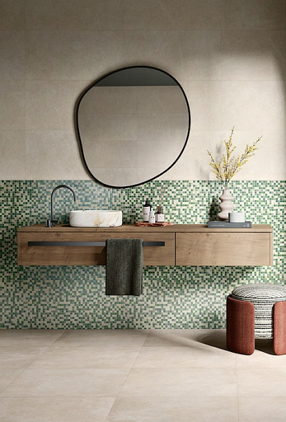 Фото Керамогранит Sense Light Grey Touch Ret 80x80 Португалия