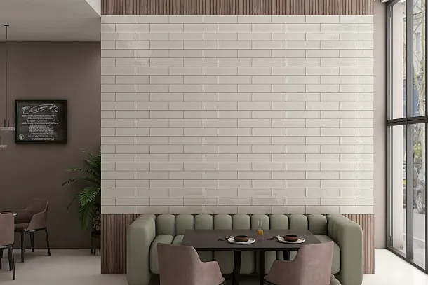 Фото Плитка Smile Tile Liguria Grey 7.5x30 Индия