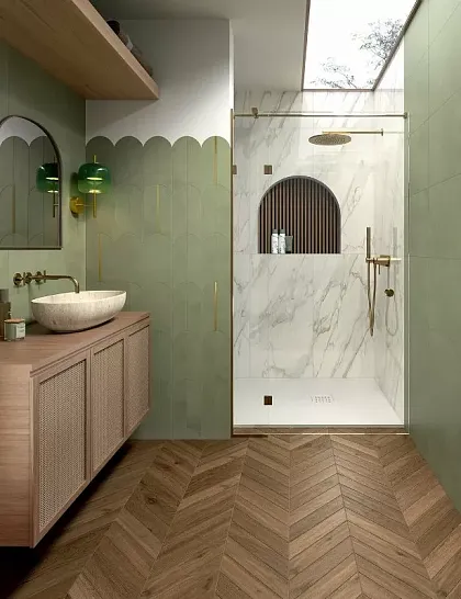 Фото Керамогранит I896 Elisir Royal Castano 7,5х45 Италия