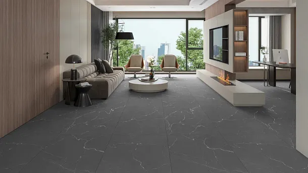 Фото Керамогранит Ennface ENMAR1007HG60120 Sahara Noir High Glossy 120x60x0.9 Индия