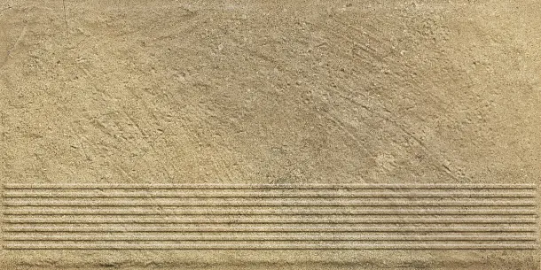 Фото Ступень Paradyz Eremite Beige Stopnica Prosta Struktura Mat B1a 30x60 Польша