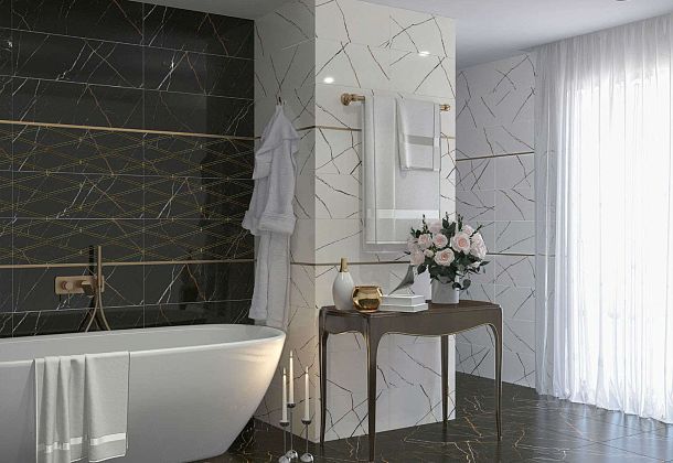 Бордюры Eletto Ceramica (Россия) для ванной,  для туалета Коллекция Бордюры Eletto Ceramica