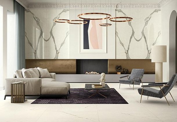 Коллекция Bookmatch Calacatta Archskin