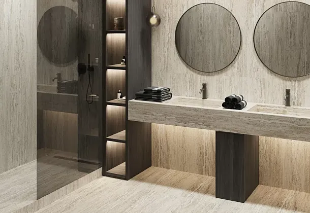 Stones Buono Ceramica (Китай) для гостиной,  для кухни,  для ванной,  для туалета,  для спальни,  для прихожей,  на теплый пол Коллекция Stones Buono Ceramica